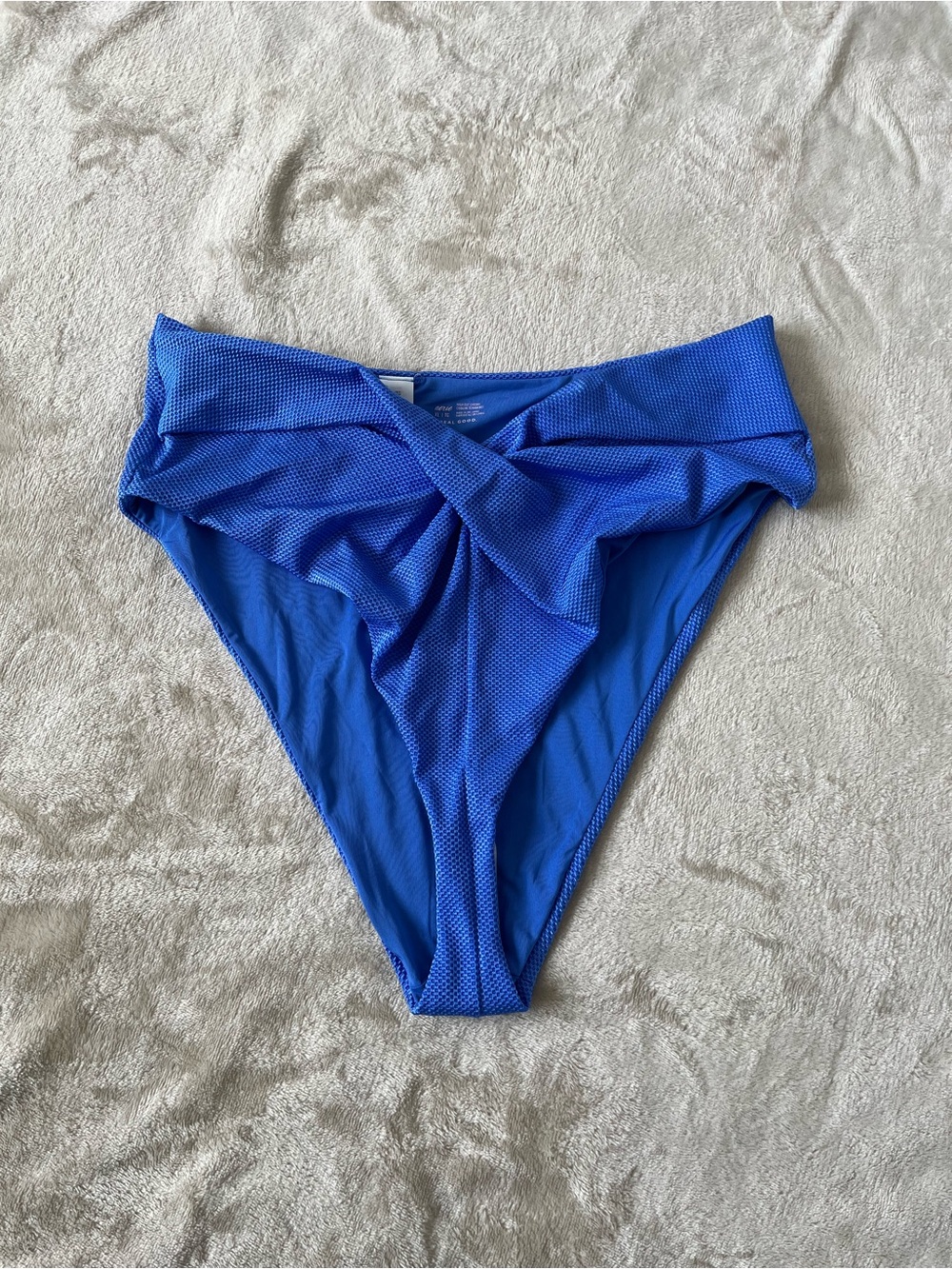 Aerie Women’s Blue High Cut Cheeky Bikini Bottoms XL NWT